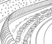 Coloriage Piste de course Nascar