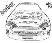 Coloriage et dessins gratuit Voiture de course Nascar vue de face à imprimer