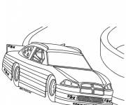 Coloriage et dessins gratuit Voiture de course tout puissante à imprimer