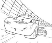 Coloriage et dessins gratuit Voiture de Nascar de dessin anim&eacute; à imprimer