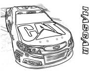 Coloriage et dessins gratuit Voiture de Nascar d&eacute;taill&eacute; à imprimer