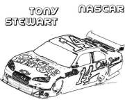 Coloriage et dessins gratuit Voiture de Nascar en couleur à imprimer