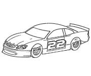 Coloriage Voiture de Nascar facile