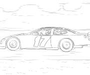 Coloriage Voiture de Nascar pour enfant