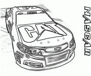 Coloriage Voiture de Nascar r&eacute;aliste