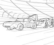Coloriage Voitures Nascar de cartoon