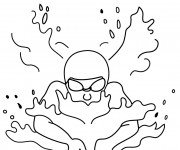 Coloriage Natation brasse