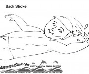 Coloriage Natation maternelle