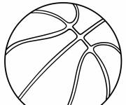 Coloriage Ballon de basket de la NBA