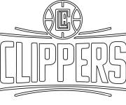 Coloriage et dessins gratuit Clippers club de la NBA à imprimer