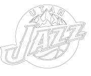 Coloriage Club Utah Jazz de la NBA