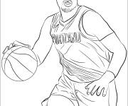 Coloriage Damian Lillard de la NBA
