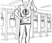 Coloriage Dwight Powell de la NBA