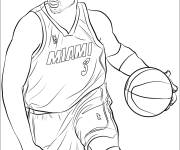Coloriage Dwyane Wade en match