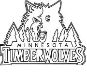 Coloriage Equipe Timberwolves de la NBA