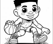 Coloriage Giannis Antetokounmpo chibi