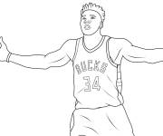 Coloriage Giannis Antetokounmpo de NBA