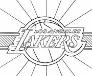 Coloriage Image du logo des LA Lakers