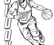 Coloriage Joueur Buddy de la NBA