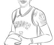 Coloriage Joueur Carmelo Anthony de la NBA