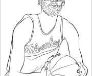 Coloriage Kareem Abdul0-Jabar de NBA