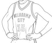 Coloriage Kevin Durant de NBA