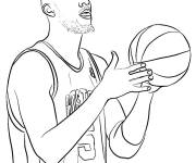 Coloriage Kevin Grenat au bout de tirer la balle