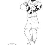 Coloriage LeBron de Space Jam