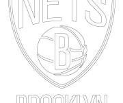 Coloriage Logo de Brooklyin Nets