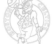 Coloriage Logo de Celtics de la NBA