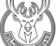 Coloriage Logo de club Bucks de la NBA