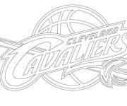 Coloriage Logo de club Cavaliers