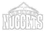 Coloriage Logo de Denver Nuggets de la NBA