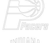 Coloriage Logo de Indiana Packers de la NBA