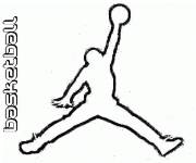 Coloriage Logo de Jordan