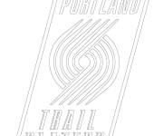 Coloriage Logo de Portland Trail Blazers de la NBA