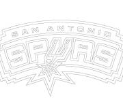 Coloriage Logo de San Antonio Spurs