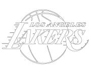 Coloriage Logo des Lakers facile