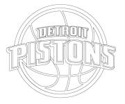 Coloriage Logo Detroit Pistons NBA