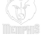 Coloriage Logo Memphis Grizzlies de la NBA