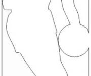 Coloriage et dessins gratuit Logo NBA facile à imprimer