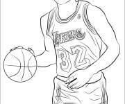 Coloriage Magique Johnson en action