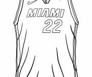 Coloriage Maillot Miami Heat