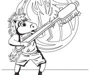 Coloriage Mavs mascot de la NBA