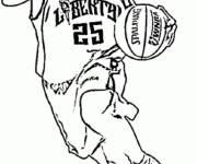 Coloriage NBA f&eacute;minine