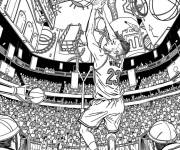 Coloriage NBA magique