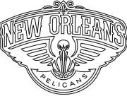 Coloriage New Orleans Pelicans de la NBA