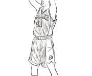 Coloriage et dessins gratuit Reggie Miller de la NBA à imprimer