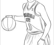 Coloriage Russel Westbrook de la NBA