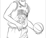 Coloriage Scotty Pippen joueur de la NBA